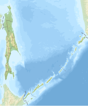 茂世路岳の位置（サハリン州内）