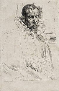 Pieter Brueghel de Jonge door Antoon van Dyck