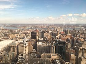 The eastern portion of Center City from the One Liberty Observation Deck