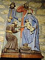 Chapelle Saint-Guénolé : groupe statuaire de l'Adoration des mages (XVIe siècle).