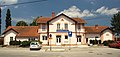 Main train station in the town