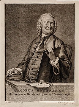 Jacobus Houbraken, zelfportret 1770