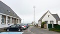 Les bâtiments et l'antenne de "Radio Le Conquet" à la Pointe des Renards (désormais siège du Parc naturel marin d'Iroise).