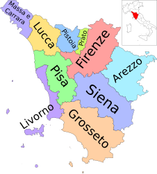 Toscana – Mappa