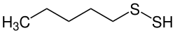 Strukturformel von Pentylhydrodisulfid