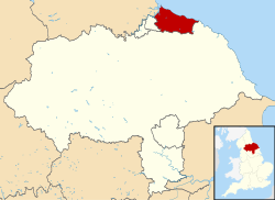 Redcar and Cleveland shown within North Yorkshire