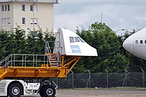 De door Ricardo gebouwde testtrailer voor tests met de Taxibot