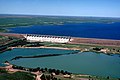 John Martin Dam and Reservoir på Arkansasfloden i Bent County, Colorado