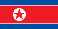 Bandera de Corea del Norte