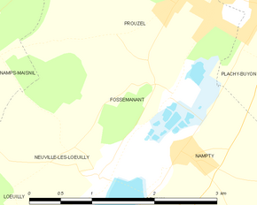 Poziția localității Fossemanant