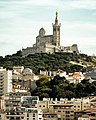 Basilica na Notre-Dame-de-la-Garde a Marseille.