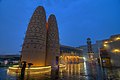 A pair of dovecotes in Katara.