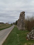 Vue de piles inclinées.