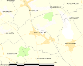 Mapa obce Alteckendorf