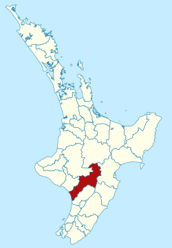 Rangitikei district within the North Island