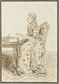 Marie-Thérèse d'Albert d'Ailly de Chaulnes, marquise du Plessis-Bellière, épouse de Louis de Rougé du Plessis-Bellière, par Carmontelle.