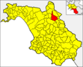 Collocatio finium Municipii in Provincia Salernitana.