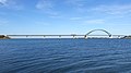 The Fehmarn Sound Bridge, as seen from Großenbrode