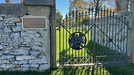 Old Newton Burial Ground entrance gates