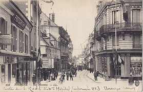 La rue Moyenne, vers 1915.