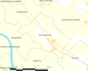 Poziția localității Fauguerolles