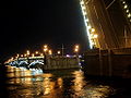 Trinity Bridge drawn at night