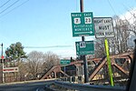 Route 23 and US 7 leave Route 41 in Great Barrington.