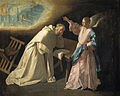 Visió de Sant Pere Nolasc per Zurbarán (1629) (Madrid, Museo del Prado).