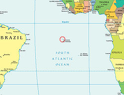 Location of Ascension Island