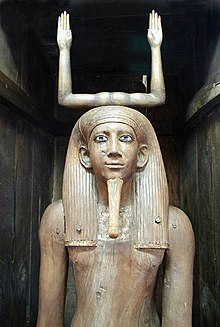 Bức tượng Ka của pharaon Awibre Hor, được trưng bày tại Bảo tàng Ai Cập, Cairo