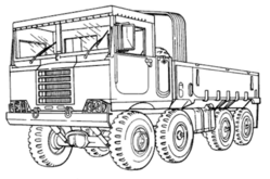 משאית מסוג "cargo truck", מדגם "פורד M656" (שרטוט)