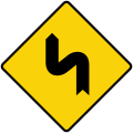 Double curve, first to left