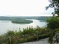 L'Île de Térénez dans le dernier méandre de l'Aulne maritime.