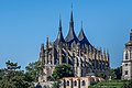 Exterior of St. Barbara's Church, Kutná Hora, 15th century, roof 19th.