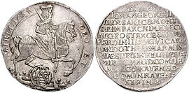 Kurfürst Johann Georg II., Vikariatstaler 1658