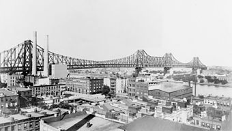 Queensboro Bridge vor ihrer Eröffnung