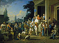 George Bingham: A eleição no condado, 1852. Saint Louis Art Museum