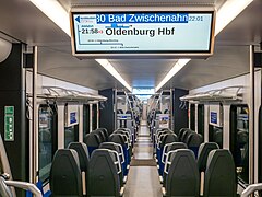 PIDS di kabin FLIRT (NordWestBahn)