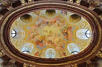 Glory of the House of Austria, Ceiling fresco in marble hall of Klosterneuburg Monastery (1749)