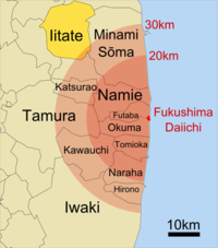 Carte des zones contaminées.