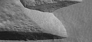 Further enlargement of above image, as seen by HiRISE under HiWish program