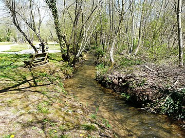 La Chironde en aval du pont de la RD 61.