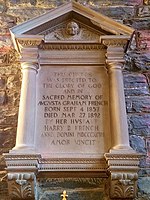 Augusta French Memorial, in whose memory the church was built