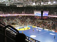 Sala de Rhein-Neckar Löwen (Alemanha) SAP Arena Mannheim.