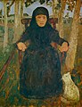 Paula Modersohn-Becker (1876–1907): Sitzende Alte mit Katze, 1904.