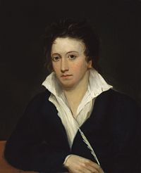 Ritratto di Percy Bysshe Shelley, di Alfred Clint (1819)