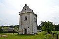 Bell Tower (1764) of Kostel of the Holy Trinity, entrance view