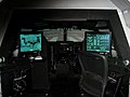 MV-22のコンテナ型FTD。後部の教官席から気象の変更や故障発生をコントロール出来る。