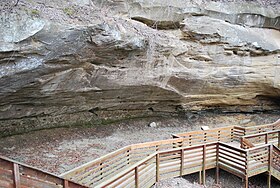 Cave and viewing walkway