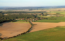 Letecký pohled na Jizbice